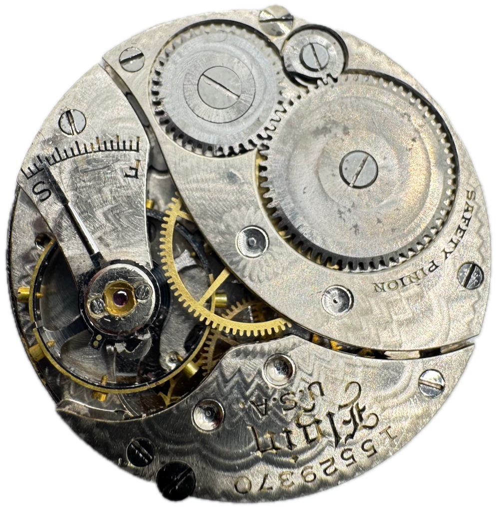 Antique 0 Size Elgin Grade 324 Multicolor Mechanical Pocket Watch Movement