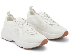 Rockport Women’s Delfina Lace‑Up Casual Sneaker Ivory 11M