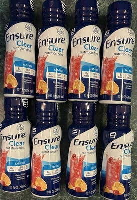8-Ensure Clear Nutrition Drink, Fat Free Mixed Fruit, 10 fl oz