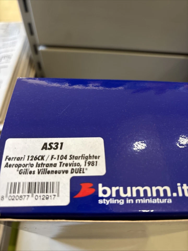 BrummAS31 Ferrari 126ck/F104 Starfighter Aeroporto Istrana 1981+cavalletti - Immagine 3 di 4