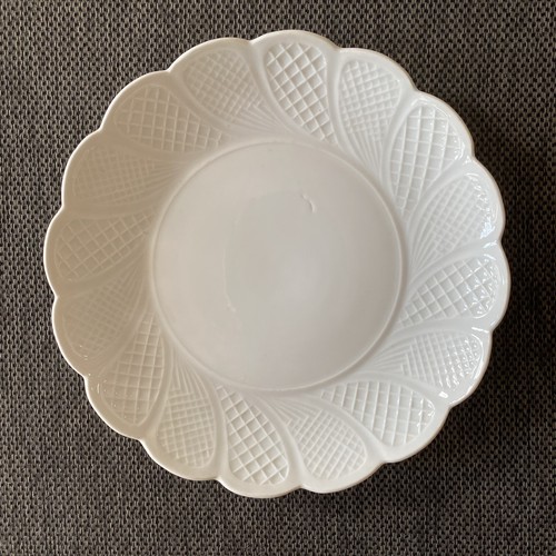 Meissen Plate - Basket Weave Vecchio Ginori Pattern - German Porcelain Antique - Picture 6 of 9