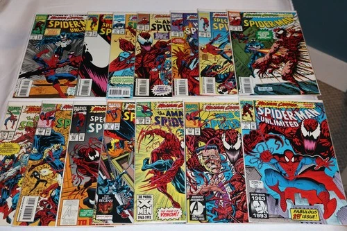 Complete Set Maximum Carnage 1-14 NM BOARDED Marvel Venom Amazing Spider-man