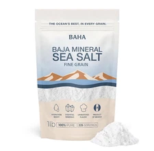 BAHA - Baja Mineral Sea Salt | Original Natural Grain 16 Ounce (Pack of 1) 