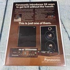 1978 Panasonic Stereo System Vtg Print Ad/Poster Pinup Promo Art Magazine Page