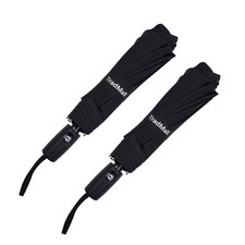 2 Pack Travel Umbrella, Double Vented Canopy Windproof Automatic Strong Compa...