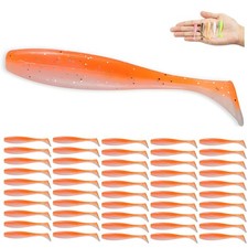 50Pcs Soft Plastic Fishing Lures and Trailer