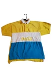 Vintage 80s Coca-Cola Coke Rugby Polo Collared Advertising Brand Shirt Size M