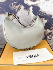 Fendi Vitello Grace Matte Medium Fendigraphy Green Tea Hobo Bag