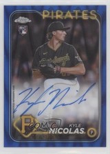 2024 Topps Chrome Rookie Blue RayWave Refractor 80/150 Kyle Nicolas Auto 10k8