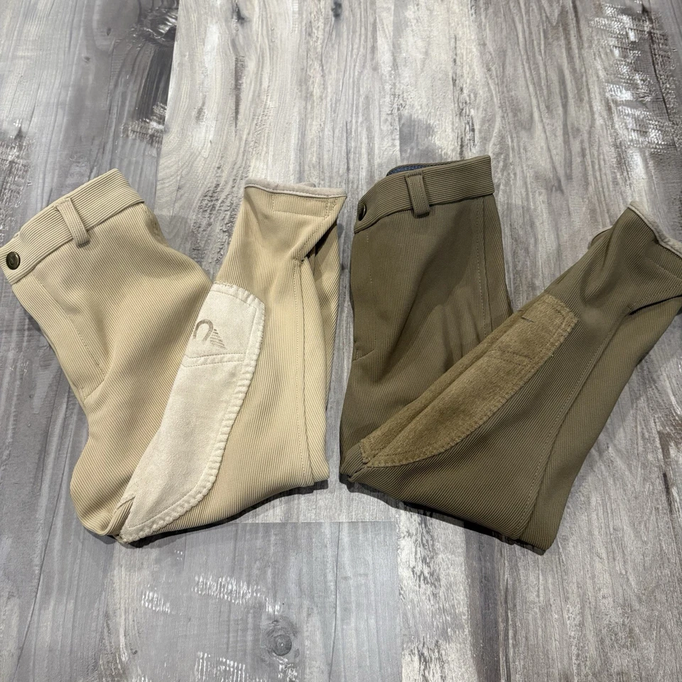 2 pares de pantalones de montar a caballo TuffRider talla 6 Foto 3 de 4