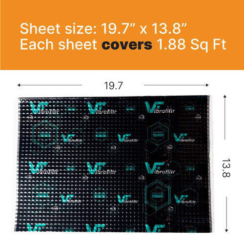 Sound Deadening Material Vibrofiltr 3.0 mm (118 mil) 28.2 sqft Noise - Bild 2 von 10