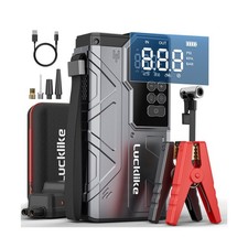 Jump Starter with Air Compressor, Lucklike 4000A Portable Car Batte... Fast Ship