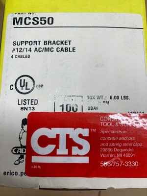 CADDY MCS50 - MC/AC Cable Support Bracket - Lot of 100