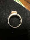 Vintage Sterling Signed WK Whitney Kelly Carve Rose Flower MOP Ring Band Size 9 — photo 2