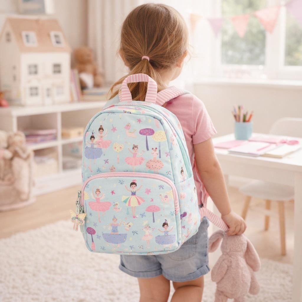 Girls Ballerina Waterproof Backpack School Nursery Travel Children Rucksack Eco