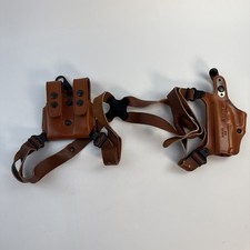 Miami Classic Shoulder Holster Rig 1911 5" Gov Tan Leather 212 SCL26