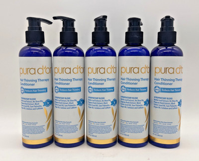 5x PURA D'OR HAIR THINNING THERAPY CONDITIONER 8 PROPRIETARY BLEND 8 FL OZ EACH