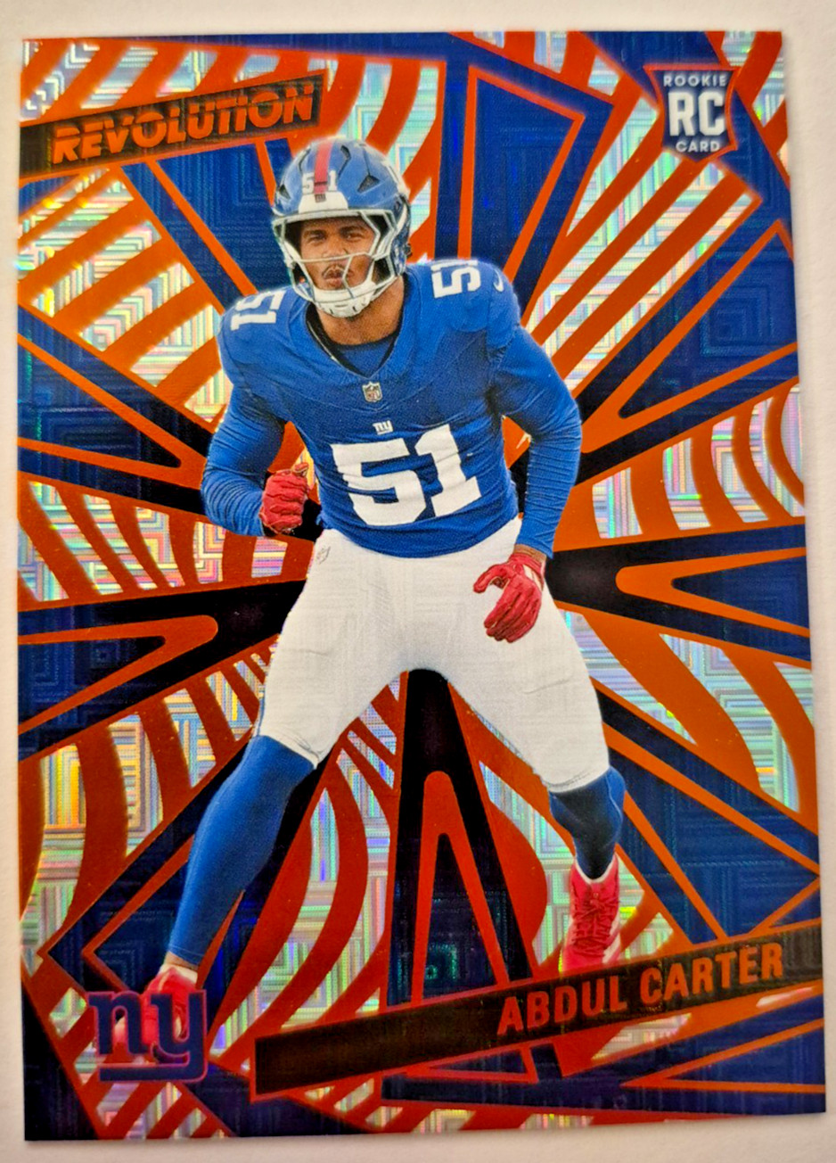 Abdul Carter 2025 Revolution Orange Levels /299 Rookie (RC)