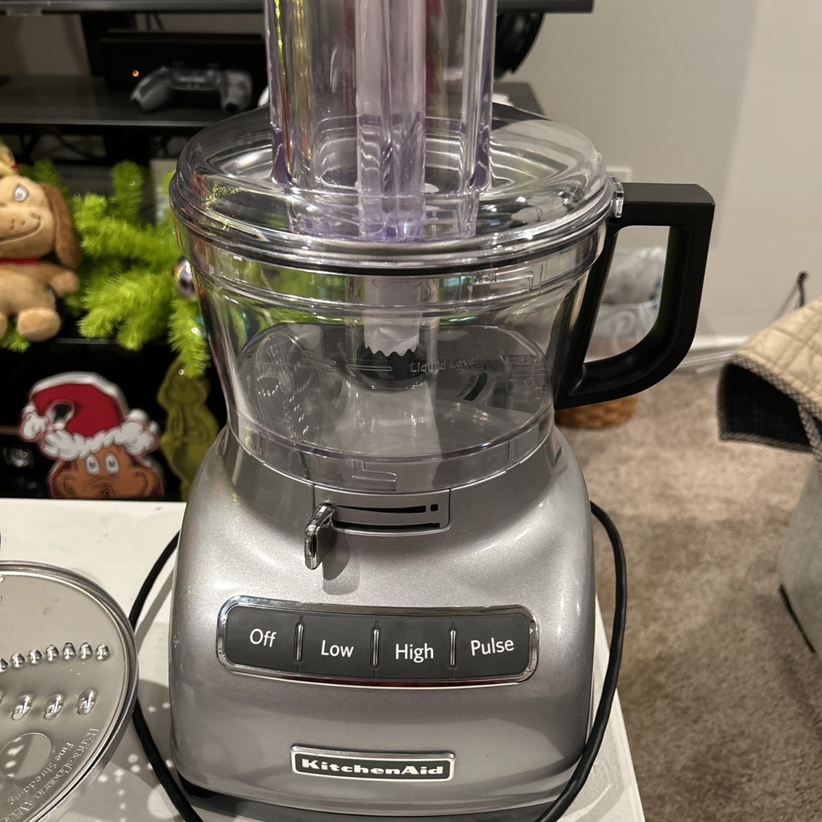 KitchenAid Food Processor ExactSlice 7 Cup Liquid Gray KFPO922CUO