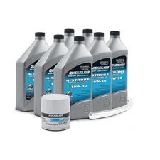 Mercury V6 V8 Oil Change Kit 10W30 Engine Oil Filter Funnel 7 Quarts