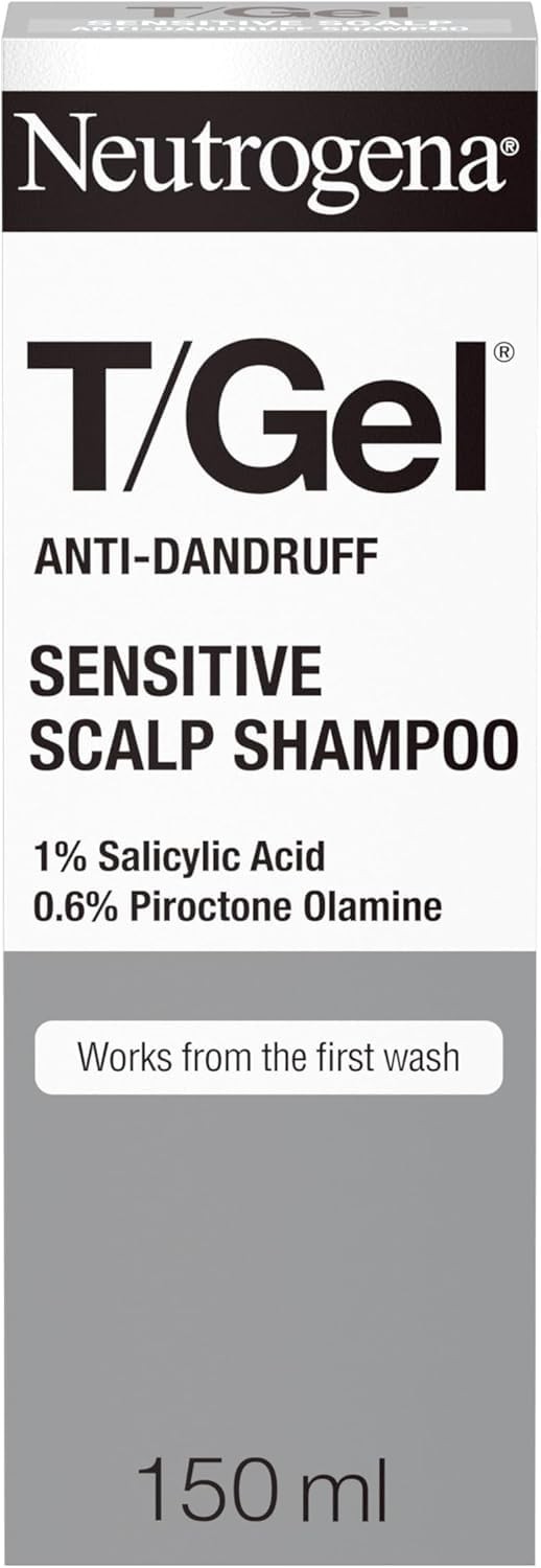 Neutrogena T/Gel Anti Dandruff Shampoo for Sensitive Scalp 1x 150ml, Daily An...