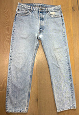 Vintage Levi's 501 Jeans 34x30 Made in USA Acid Wash 1980s Denim 501-0109