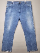 Wrangler Cowboy Cut Jeans Mens 42x32 Blue Original Fit 13MWZ Denim Rancher