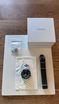 Seiko SBPK001 Prospex Diver Solar GMT Uhr NATO Armband Edelstahl