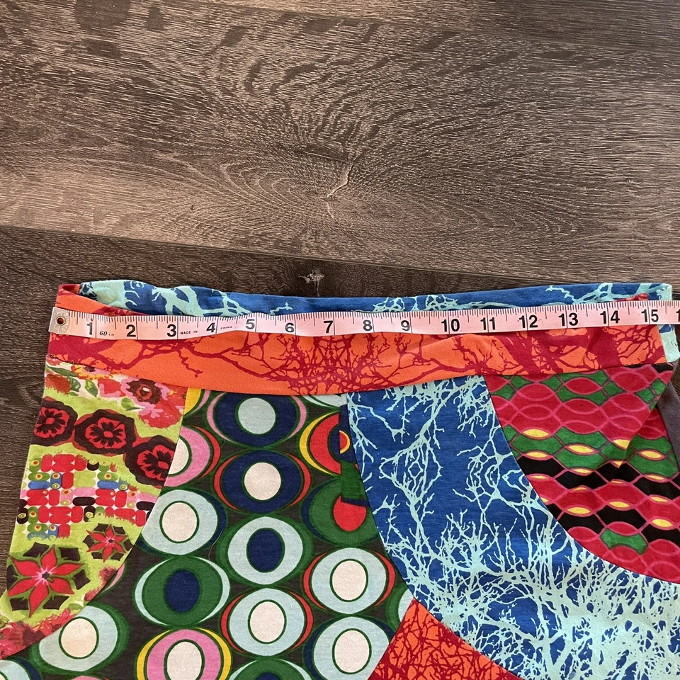 Falda Desigual Para Mujer Línea A Talla Grande Rave Oriental Boho Elástica Y2K Artística Foto 4 de 4