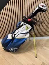 Full Set of Callaway & Taylormade Golf Clubs + Callaway Chev Stand Bag, Mens RH