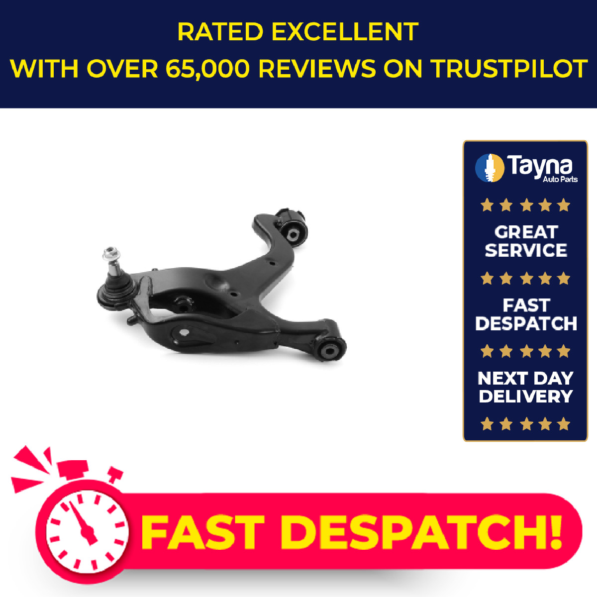 Wishbone / Suspension Arm Front Lower, Left AST2781 Apec Track Control Quality