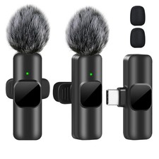 K60 Wireless Lavalier Microphone Mini Recording Mic For iPhone Android Gaming