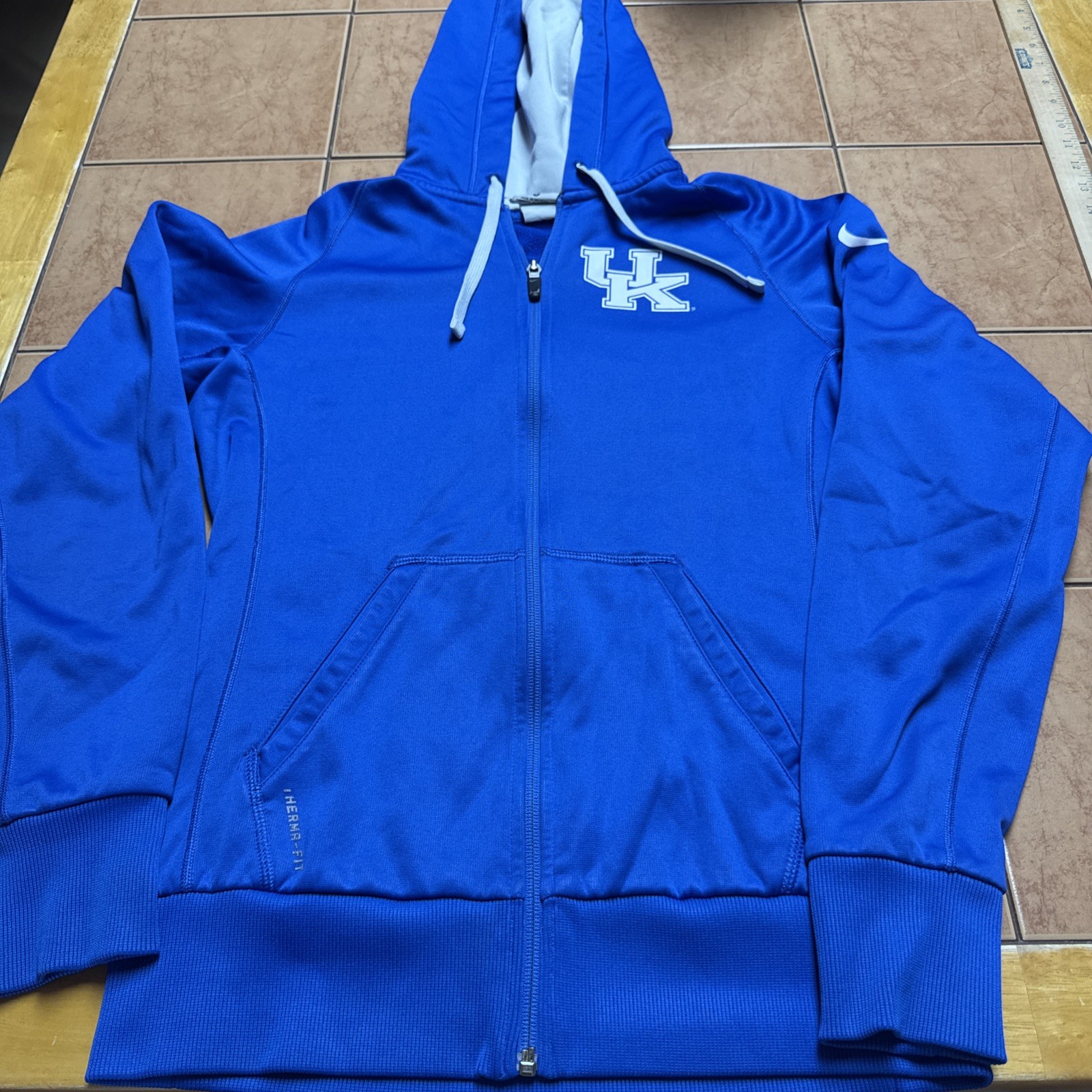 Kentucky Wildcats Nike Hoodie Sweatshirt Mens Sz S Blue 1/4 Zip Therma Fit NCAA
