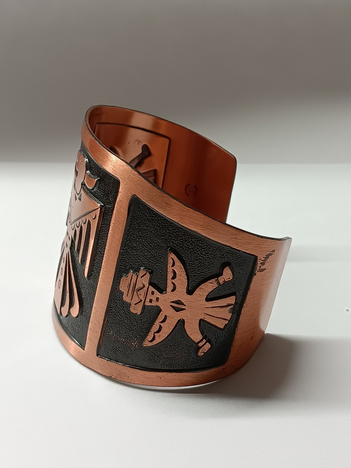 Bell Trading Post WIDE Solid Copper Cuff Bracelet… - image 2