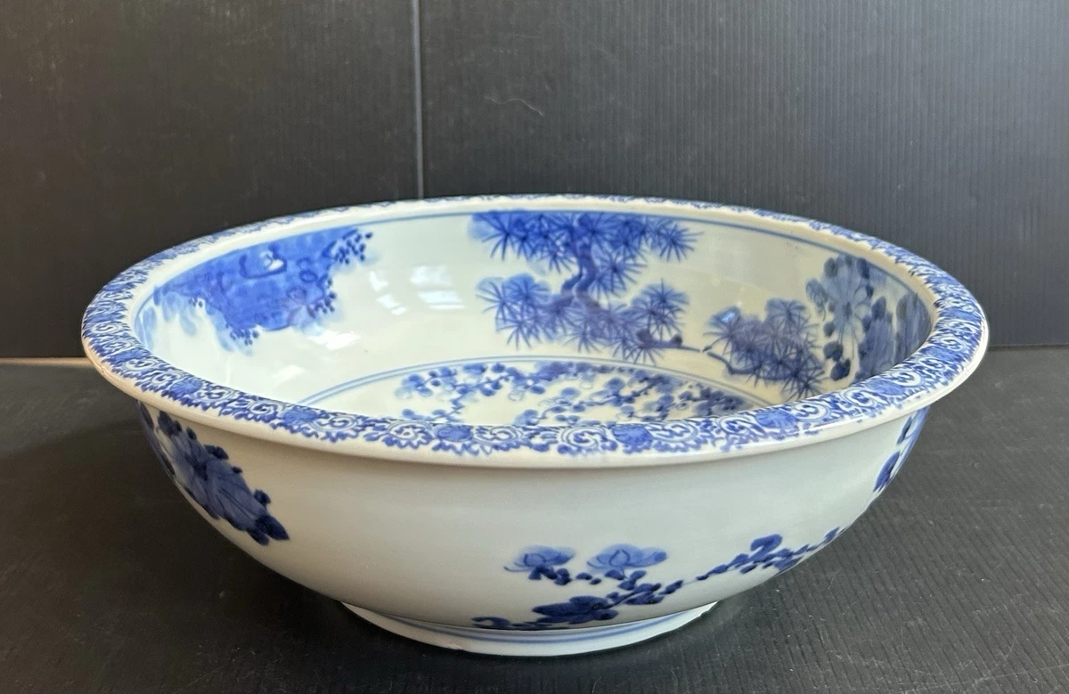蓝色碗亚洲古董| eBay