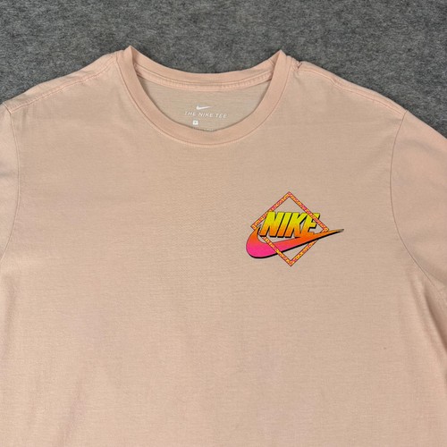 Nike T-Shirt Maglietta Grafica Iguana Lizard Retrò Neon Retrò Just Do It Uomo Large L - Foto 3 di 12