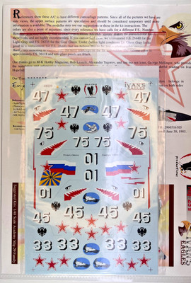 1/48 Eagle Strike Decals.  MiG-29A's ''Ivan's Eagles''