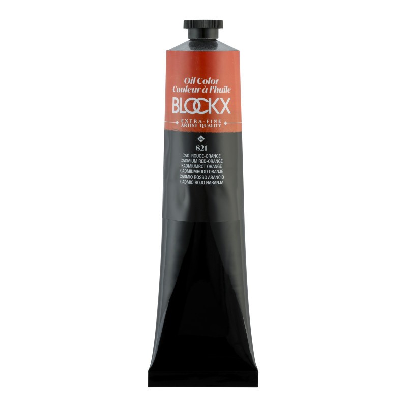 Peinture Huile Extra-Fine Cadmium Rouge-Orange Tube 20ml Blockx