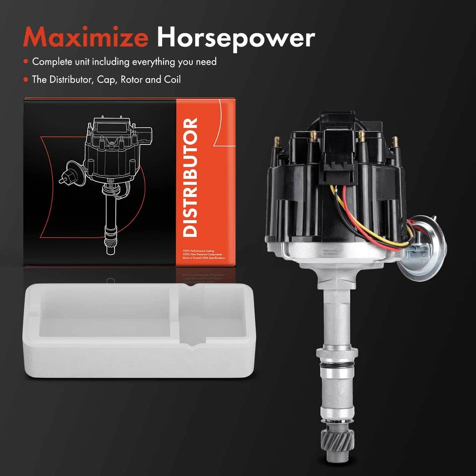 Distribuidor de encendido con tapa y rotor para Buick Regal 1977-1987 Cadillac Chevy GMC Foto 2 de 4