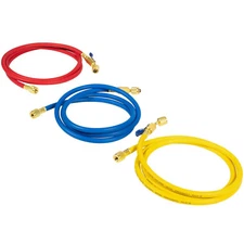 Refrigerant Charging Hose Kit 72" Plus II 1/4" Hose 29986 with Ball Valve 3Pack