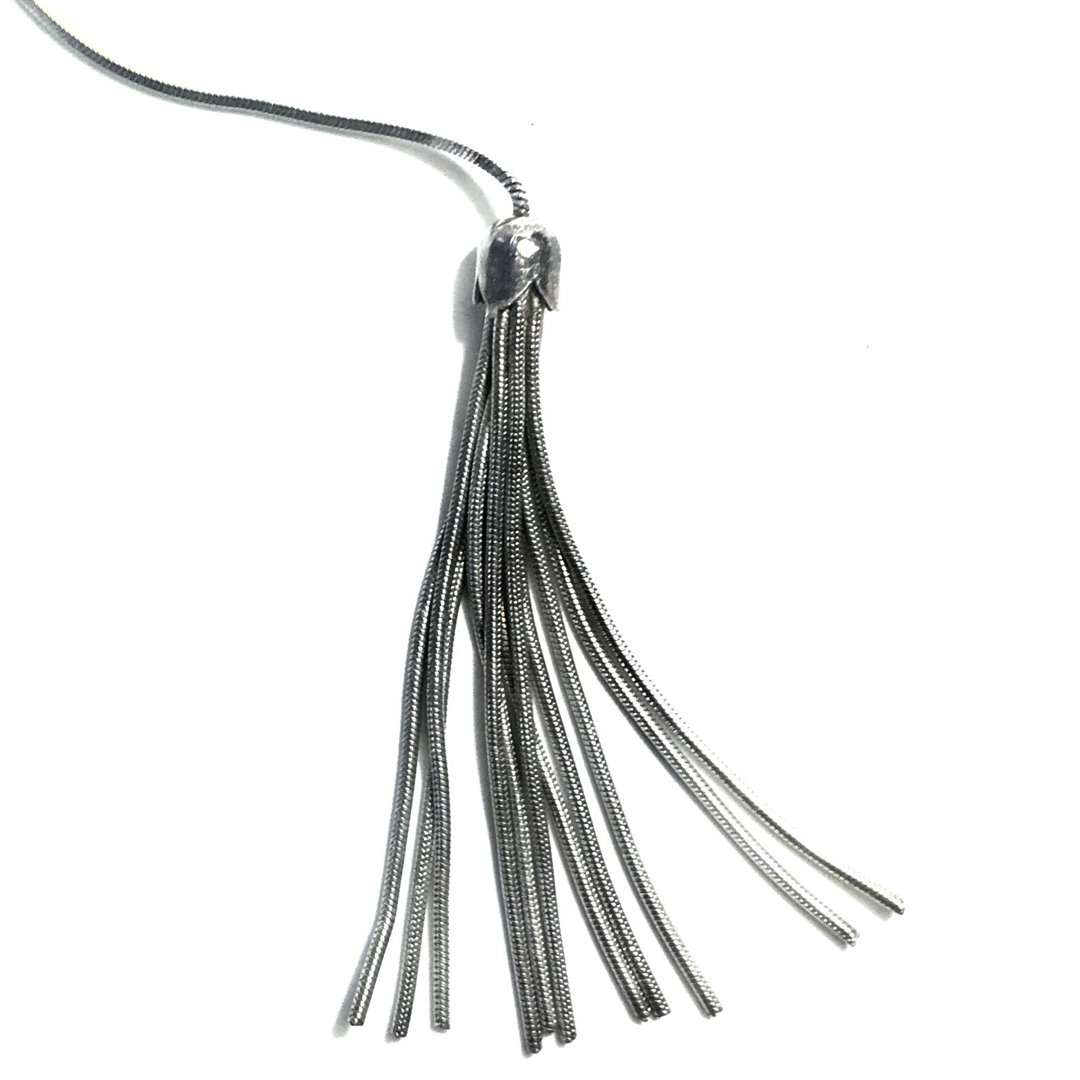 Stunning Solid Silver Adjustable Sterling Pom Pen… - image 2