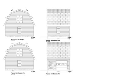 18'X24'- MODIFICATION REQ 1825 GARAGE PLANS GABLE ROOF GARAGE PLAN 18-1824-GBL-8