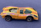 Vintage Hot Wheels 1969 Redline Flying Colors Orange Porsche P-917 Hong Kong