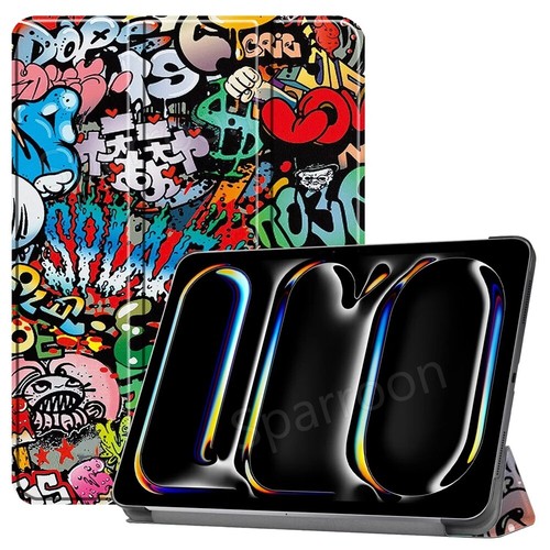 For 2024 iPad Air 11" 13" iPad Pro 11" 13" Slim Leather Stand Smart Case Cover - Picture 6 of 83