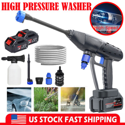 #ad 4000 PSI Cordless Pressure Washer with 6 in 1 Nozzle Car Fence Floor Clean Tool $78.88