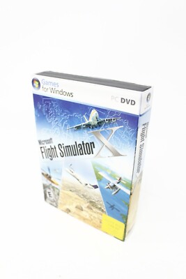 Microsoft Flight Simulator X - PC Flying Sim  w/ Slip Cover - See Desc