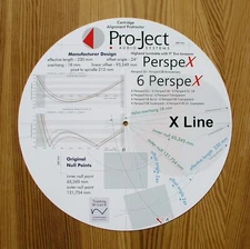 Pro-Ject PerspeX Series Turntable Tonearm Cartridge  Alignment Protractor