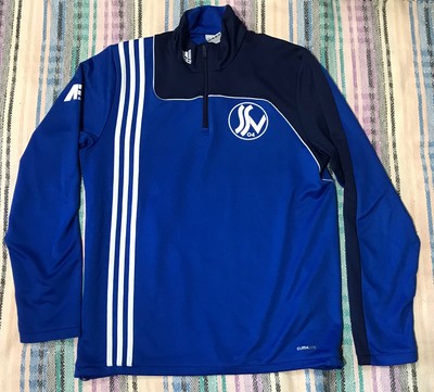 Adidas RN# 88387 CA# 40312 Blue Pullover Track Jacket Men's Medium  Climalite | eBay
