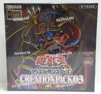 英語 泰亜版　CREATION PACK 03 Yugioh Asian-English Duel Monsters Creation Pack 03 Booster Box