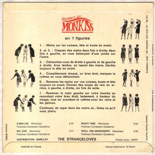 THE STRANGELOVES "CARA-LIN" ROCK SOUL EP 1965 ATLANTIC 0750 006 - Picture 2 of 4